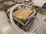 Pallet w/Heavy Steel Cart & 2 Rolls of Plastic Tubing