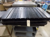 Group of Black Poly Plates, Some w/ Slots