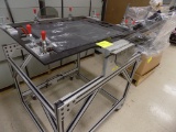 Aluminum Engineered Fixture Holding Table w/Pallet of Spare Table Parts