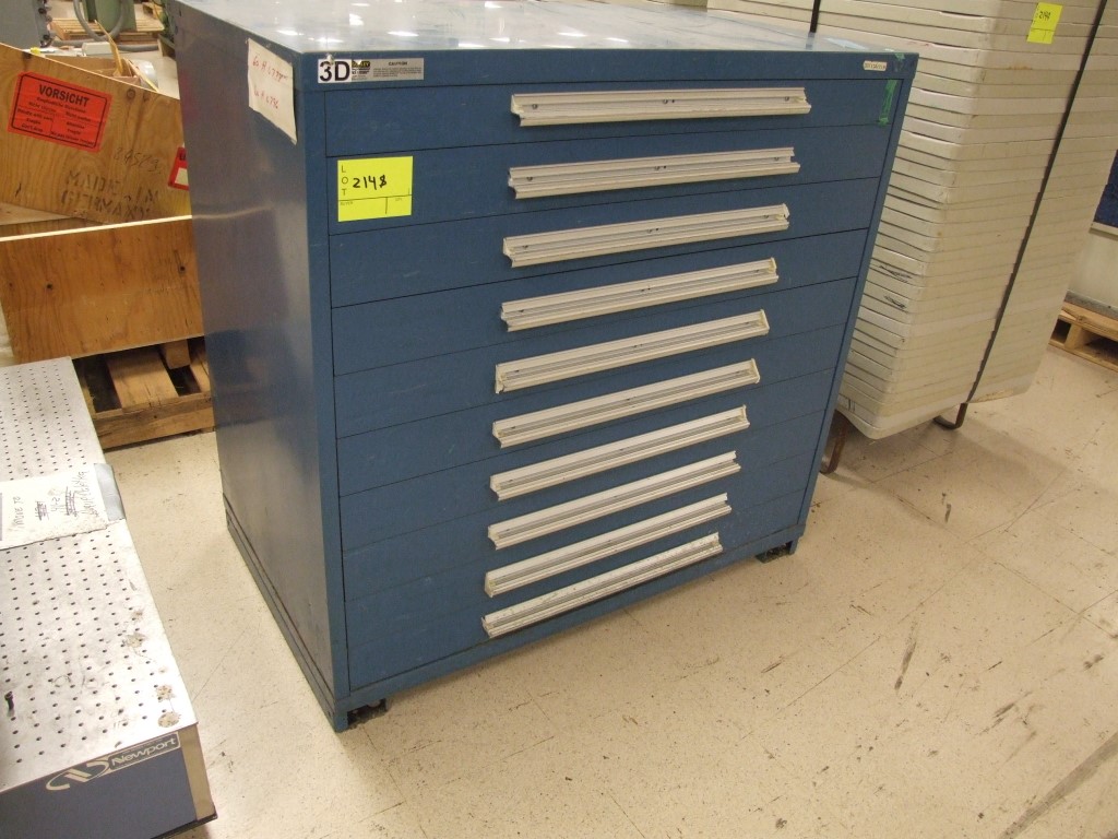 45 10 Drawer Stanley Vidmar Cabinet Industrial Machinery