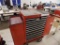 Craftsman Roller Cabinet w/2 Side Cabinets & Vise Red