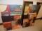 (4) Abstract Paintings - (1) Framed w/Glass; (3) Framed Canvas