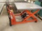 12V Electric/Hydraulic Lift Cart, 4' x 3', Orange