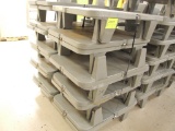 (19) Pieces 27'' x 38'' Grey Plastic Shipping Pallets