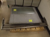 (26) Stainless Pan (3) Galvanized Covers and (3) Stainless Steel 5' Towel B