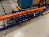 6 Pallets w/Roller Conveyor Parts and 2 Motor/Pump Brackets