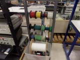 Wire Dispenser Rack w/19 Partial Spools of Wire