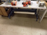 5' Work Bench, Blue Legs