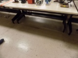 6' Work Table, Brown Legs