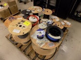 Pallet w/Approx 18 Partia Spools of Wire