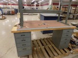 6' 8-Drawer Work Bench and 5' Work Bench