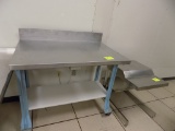 4' Rolling Workbench w/Stainless Top & 2' Stainless Steel Stand