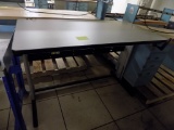 5' Work Table with Hand Crank Height Adj.