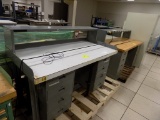 (2) Work Benches (1) 5' (1) 6' with Shelf and Powerstrip on 6' (2x Bid Pric