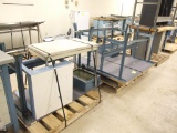 (3) Tables, (3) Work Benches and (8) Drawer Work Bench on 3 Pallets