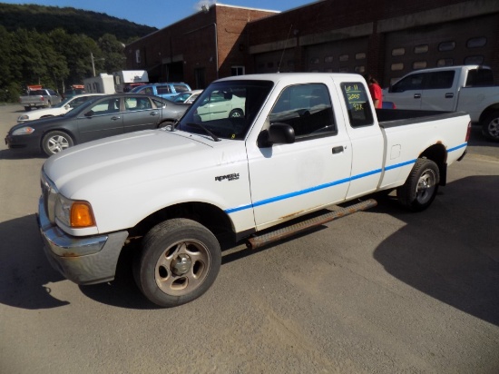 2005 Ford Ranger, 4WD, Extended Cab, White, Automatic, 92,134 Miles, Vin# 1