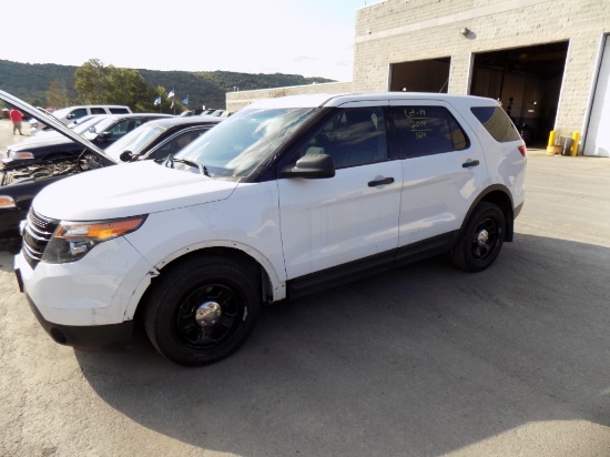 2014 Ford Explorer, White, Automatic, AWD, Police Package, 167,568 Miles, V