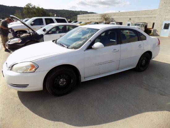 2010 Chevrolet Impala, White, Automatic, Police Package, 118,961 Miles, Vin