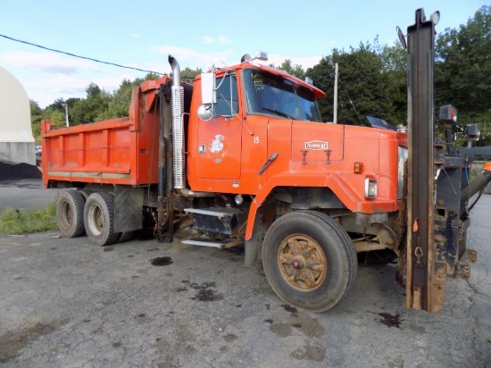 1999 Volvo/Autocar ACL64F, Dump Truck, TIA, Orange, 14' Dump Body, Cummins