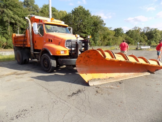 2003 Sterling 9500, Orange, Single Axle Dump Truck, 48,000 GVW, Cummins ISM