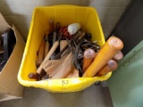 Tub of Wood Working Tools, Planers, Elec. Cords, Misc Tools
