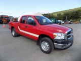 2007 Dodge 1500 Pickup, Red, 4Door, 4WD, Automatic, 72,104 Miles, Vin# 1D7H