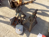 Pair of H.D. Jack Stand, Small Hoist and Attach.