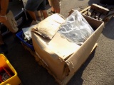 Pallet with New Black 50 Gal. Big Truck Fuel Tank, Straps, Filters and Misc