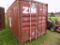 20' Storage / Shipping Container, Red, SIM