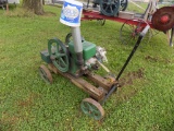 Hercules 2 1/2 HP, Hit & Miss Engine on Trailer with Buzz Saw, Seat, Steel