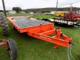 2019 Cross Country New 7-Ton Flat Bed Trailer, 22' long, 102'' Wide, Orange