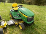 John Deere X360 Lawn Tractor with 48'' Deck, Hydro, 334 Hours, SN 100209 (o