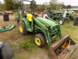 John Deere 4300, 4wd, Loader Backhoe with 420 Loader, 48 Backhoe with 3PTH