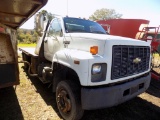 1995 Chevrolet C6H Kodiak w/Cat Dsl Eng & 14' Flatbed Body, 178,312 Miles,