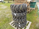 (4x) New Xtra Wall SS Tires, 12-16.5, 8 Lug Rims (4x Bid Price) (Was Lot 71