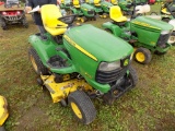 JD X724 Garden Tractor w/54'' Deck, 4-Wheel Steer, S/N- 020548