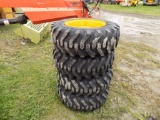 New Camso 10-16.5 SS Tires, 8 Lug Rims (Was Lot 724)