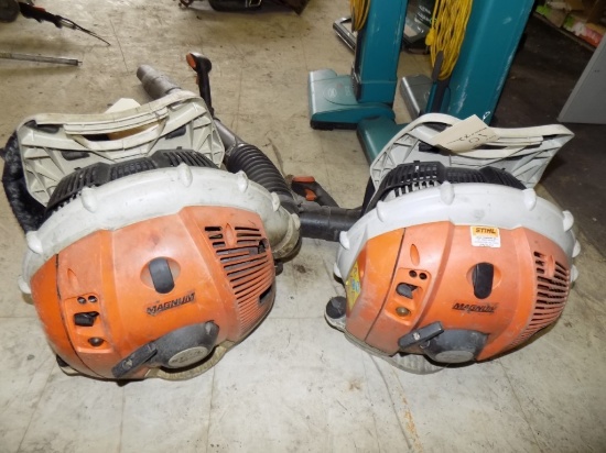 (2) Stihl BR-600 Backpack Blowers