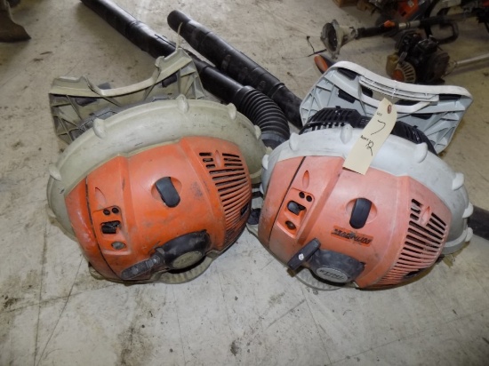 (2) Stihl BR-600 Backpack Blowers