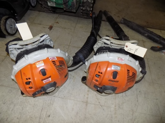 (2) Stihl BR-600 Backpack Blowers