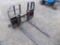 Set of Heavy Duty CNH Walk-Thru SSL Pallet Forks