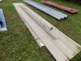 Large Group of Tan Steel Roofing/Siding