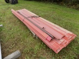 Large Group of Red Steel Roofing/Siding
