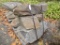 Pallet w/(5) Lg Fossiled Landscape Stones (sold by pallet)