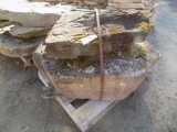 Pallet with (2) Large Fossiled Landscape Stones (Sold by Pallet)