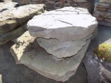 Pallet with (3) Large Fossiled Landscape Stones (Sold by Pallet)