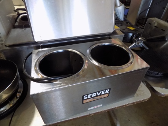 2-Hole Server Syrup Dispenser - Heated