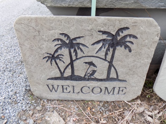''Beach'' Welcome Stone