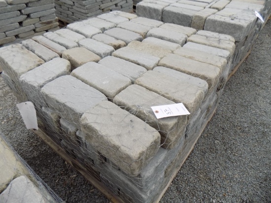 Pallet of Tumbled Belgiums, Assorted Sizes, 48SF, Sold by SF