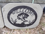 ''Bass Fish'' Welcome Stone
